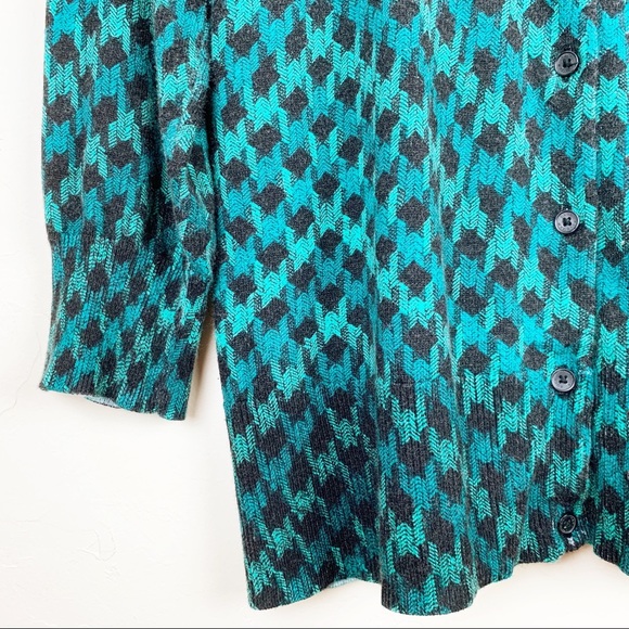 DANA BUCHMAN Teal Turquoise Jade Dream Sweater L - Picture 3 of 7